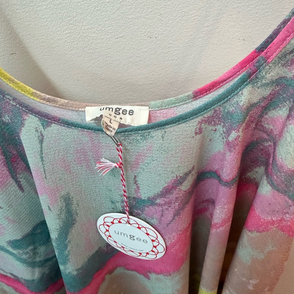 Umgee Multicolor Marble Pattern Dress - Picture 3 of 4